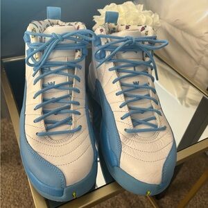 Jordan Blue and White Retro Sneakers